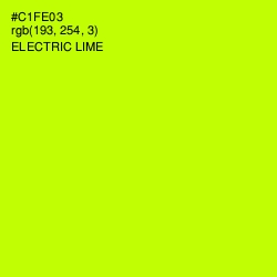 #C1FE03 - Electric Lime Color Image